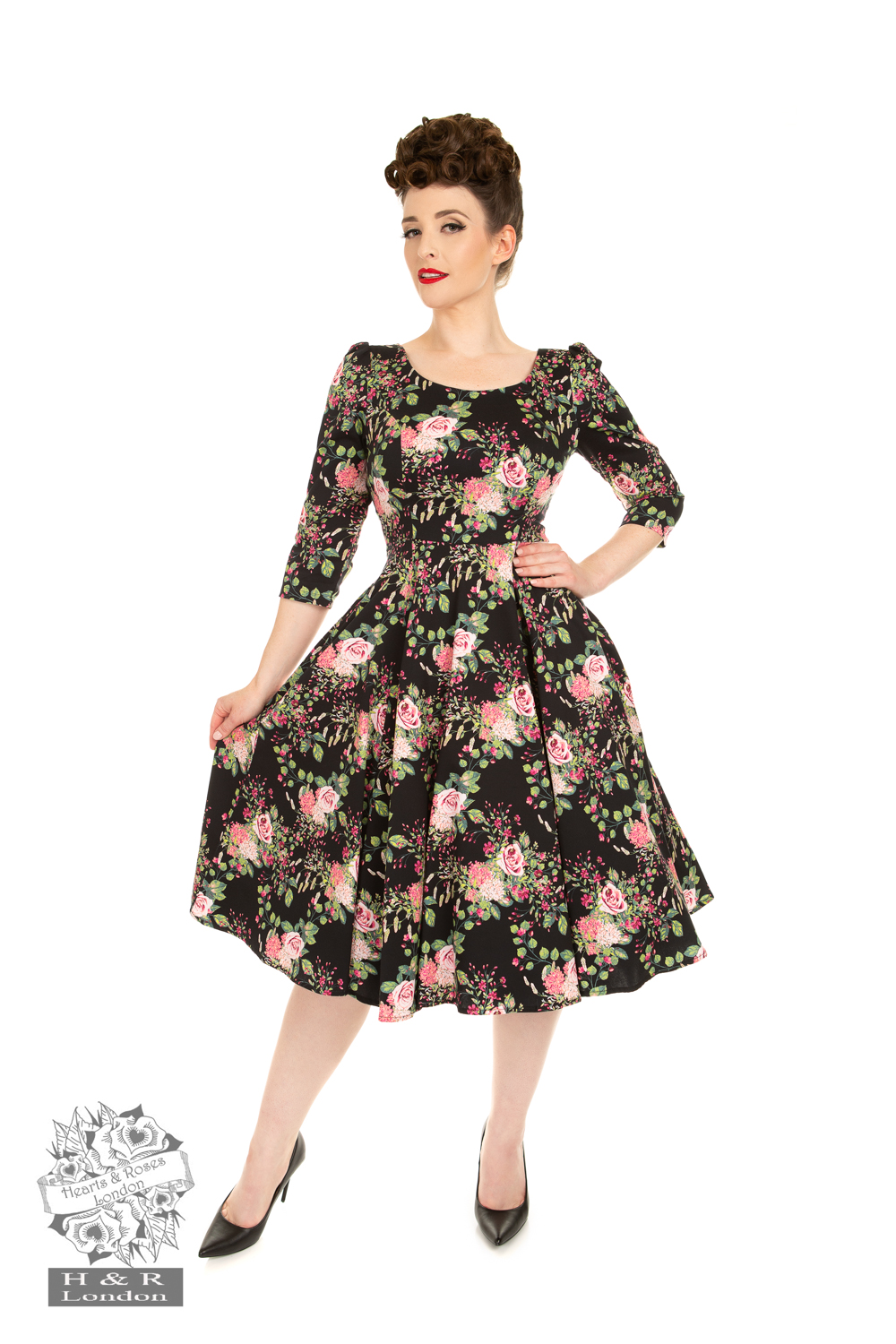 Nora Floral Swing Dress